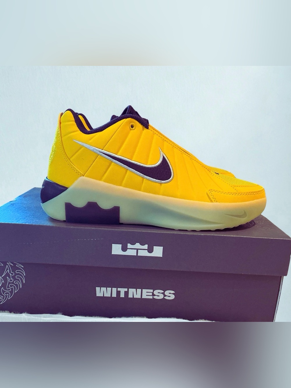 Nike Lebron Witness IX  Amarillo/Cave Purple/Soft Yellow kids